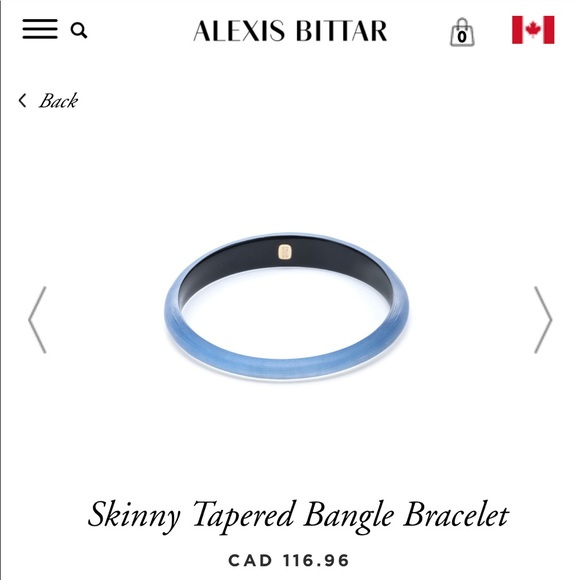 🌻 Alexis Bittar Skinny Tapered Bangle Bracelet - Picture 7 of 7